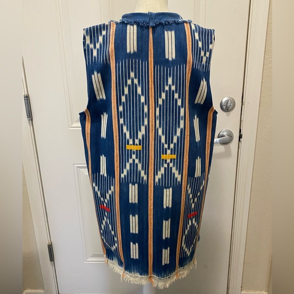 Handmade Indigo Batik Vest - Picture 6 of 10